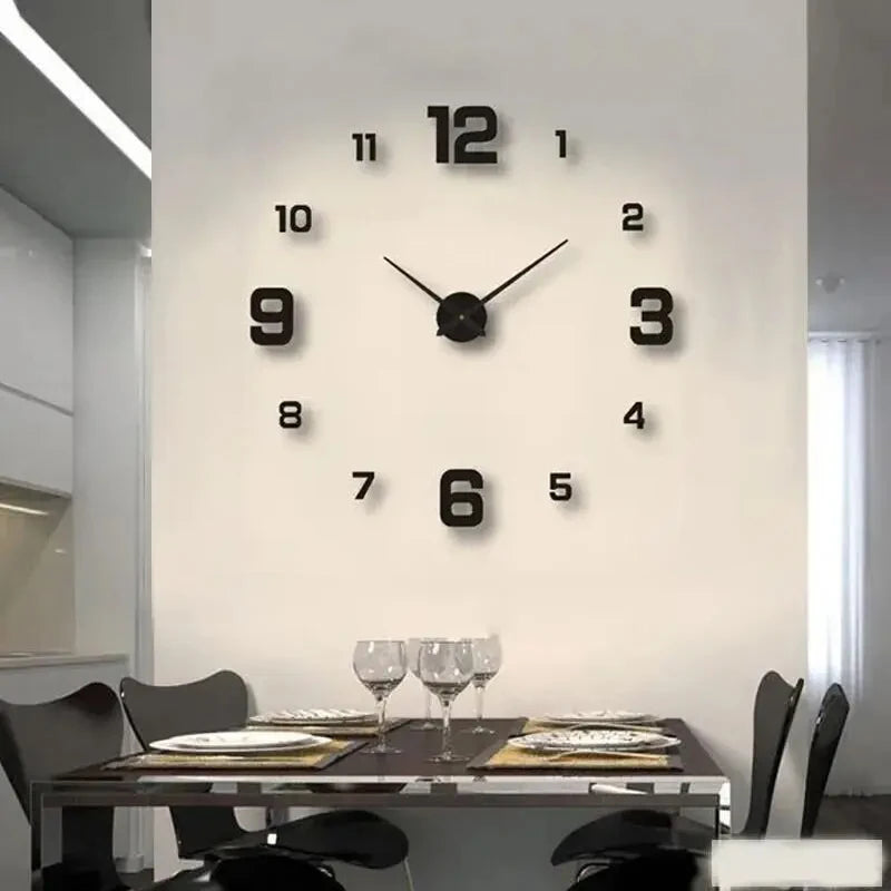 DIY Frameless Acrylic Wall Clock