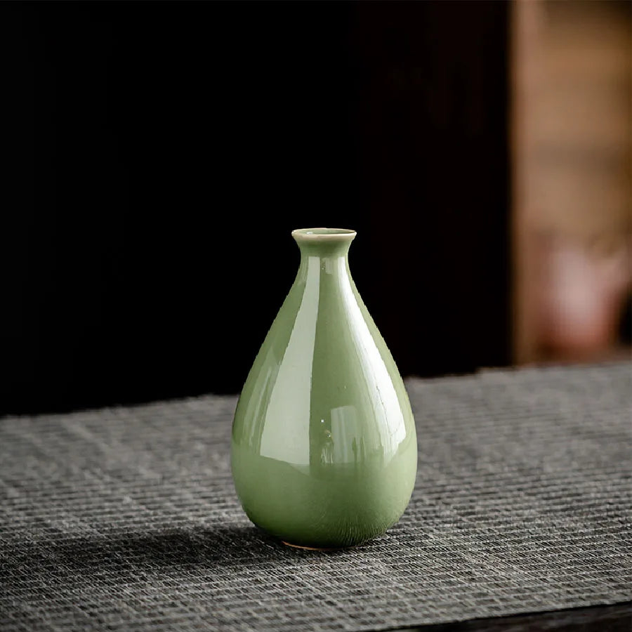 Small Ceramic Vase for Dried Flowers