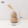Wooden Decorative Vase for Dried Flowers