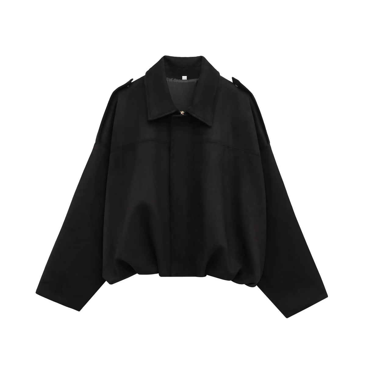 Relaxed Suede-Look Batwing Jacket