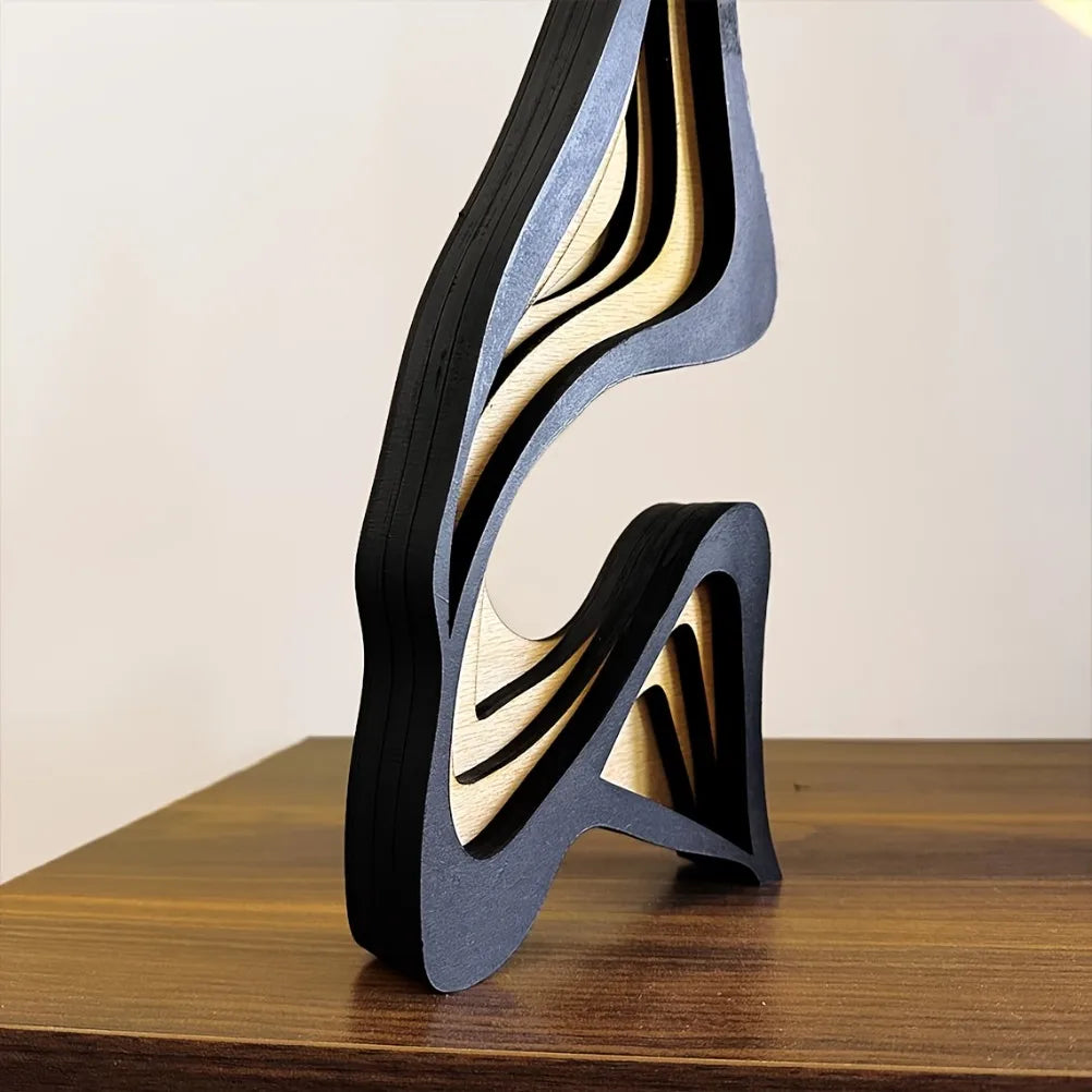 Abstract Wooden Decorative Sculpture