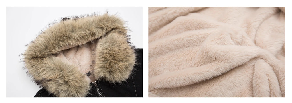 Hooded Padded Parka with Zip Front