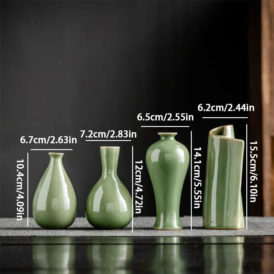 Small Ceramic Vase for Dried Flowers