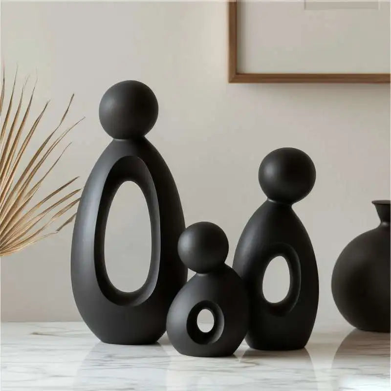Modern Family Sculpture – Matte Resin