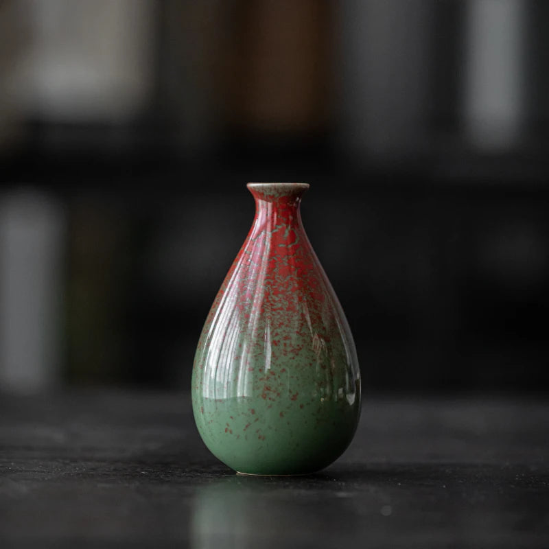 Small Ceramic Vase for Dried Flowers