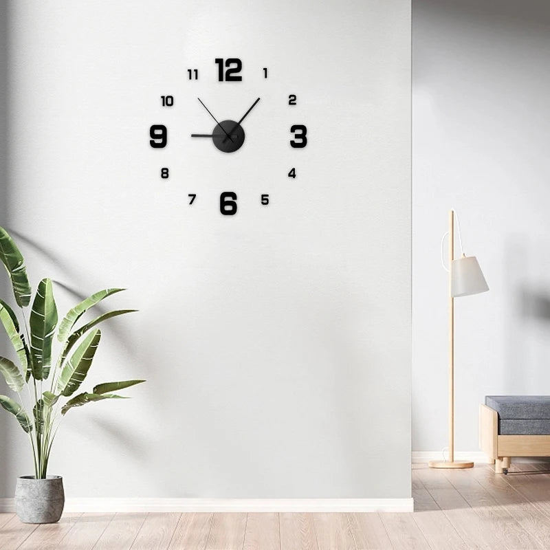 DIY Frameless Acrylic Wall Clock