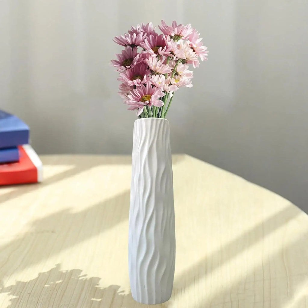 Textured Plastic Floor Vase – 58 cm