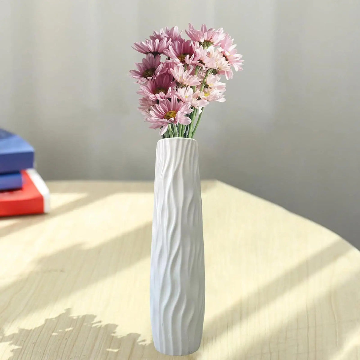 Textured Plastic Floor Vase – 58 cm