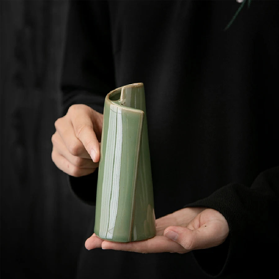 Small Ceramic Vase for Dried Flowers