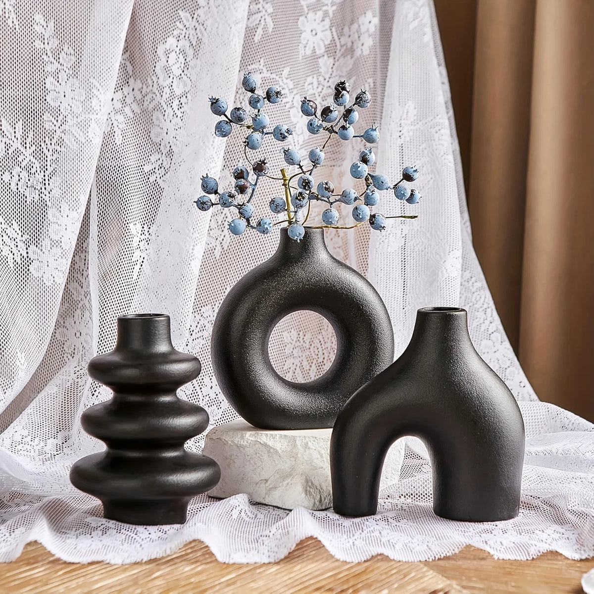 Bohemian Ceramic Decorative Vases