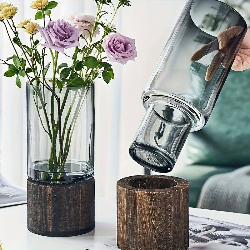Retro Glass Tabletop Vase