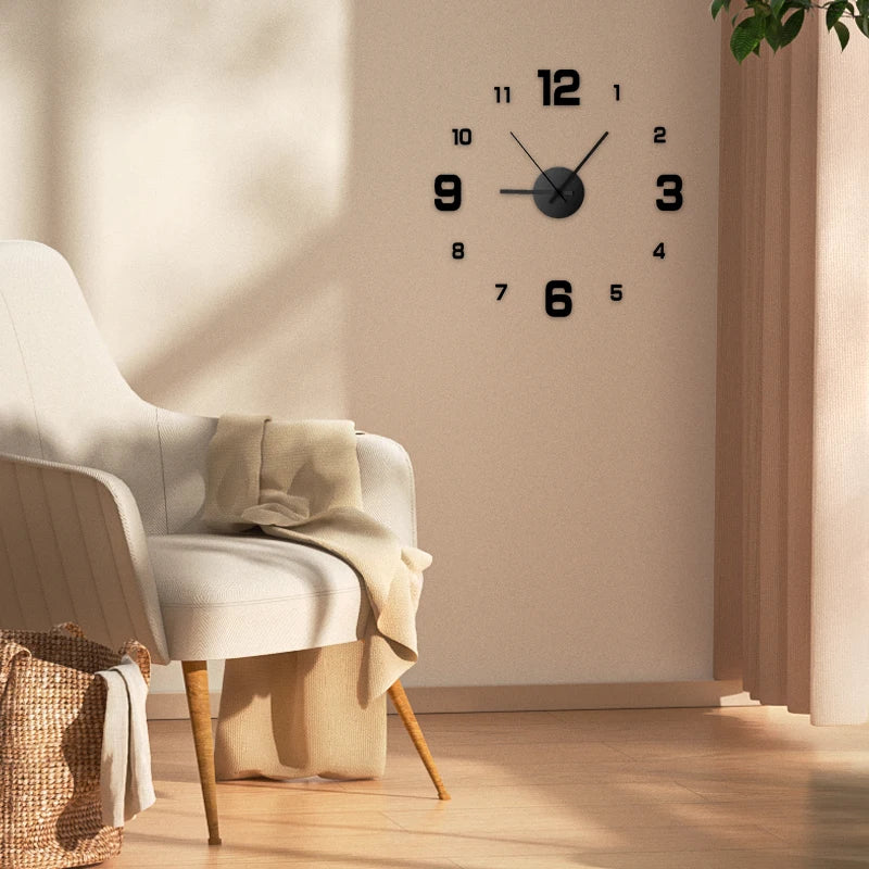 DIY Frameless Acrylic Wall Clock