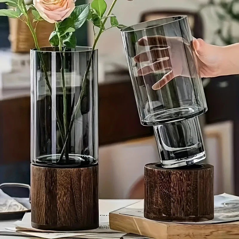 Retro Glass Tabletop Vase