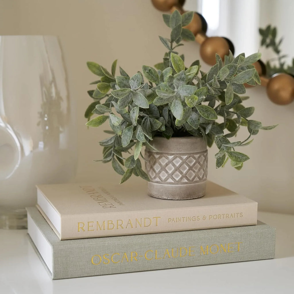 Linen-Look Decorative Book Storage Boxes – Set of 2