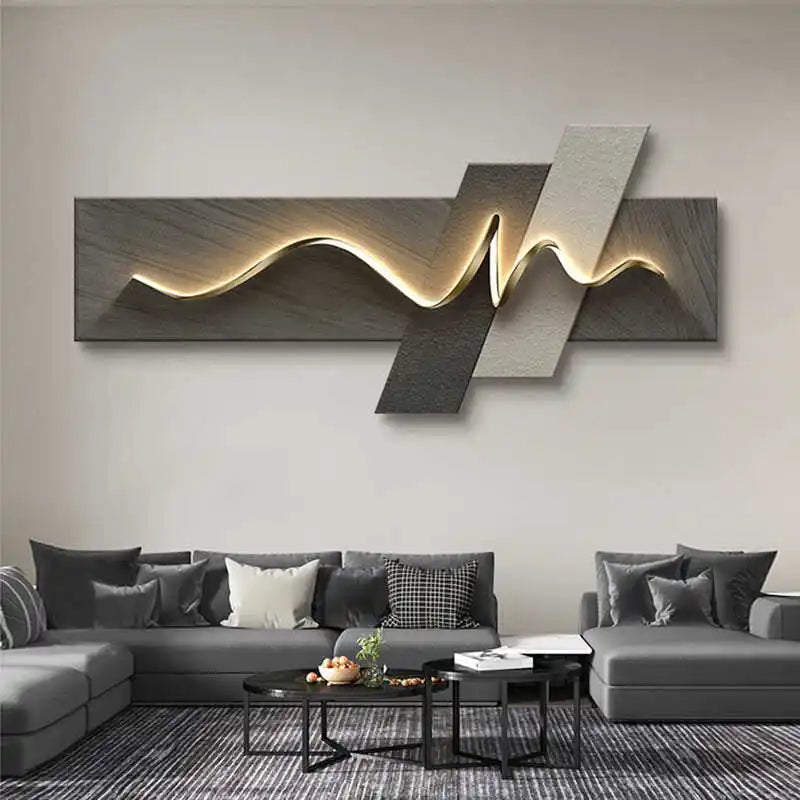 Modern LED Illuminated Wall Art