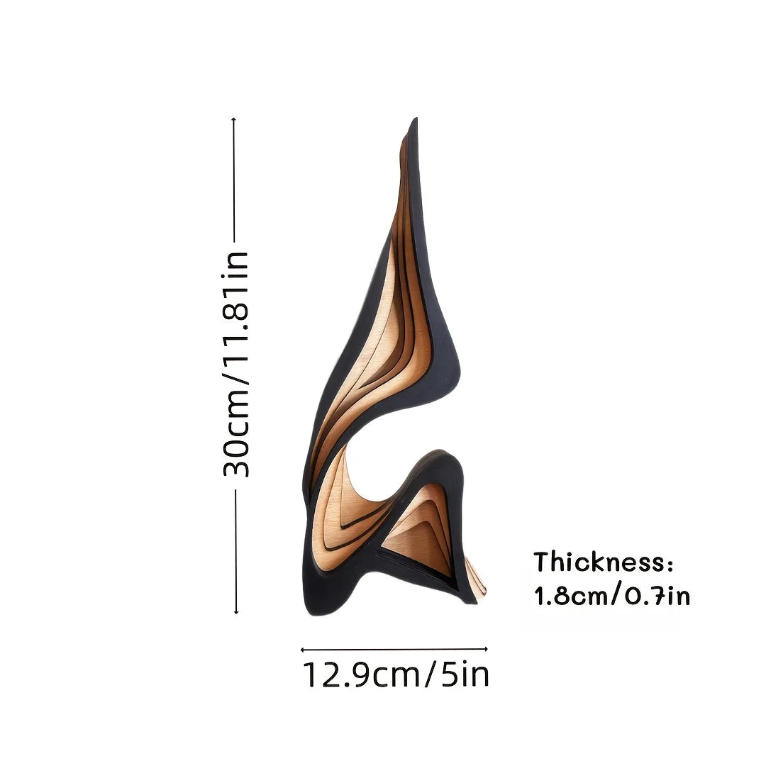 Abstract Wooden Decorative Sculpture