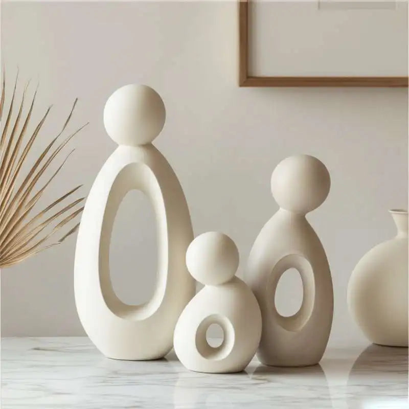 Modern Family Sculpture – Matte Resin