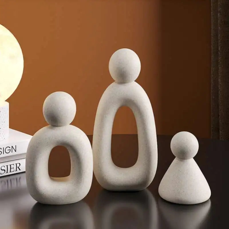 Modern Family Sculpture – Matte Resin