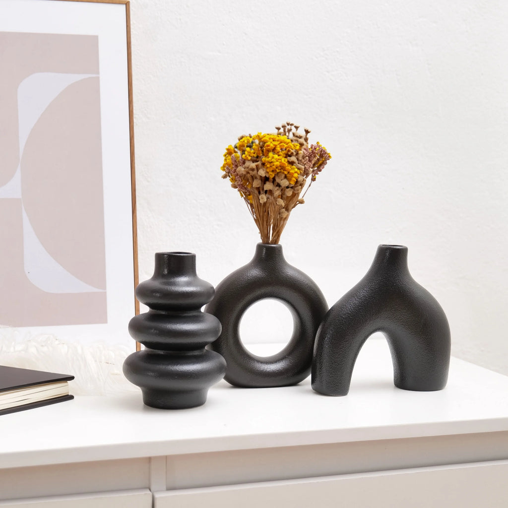Bohemian Ceramic Decorative Vases