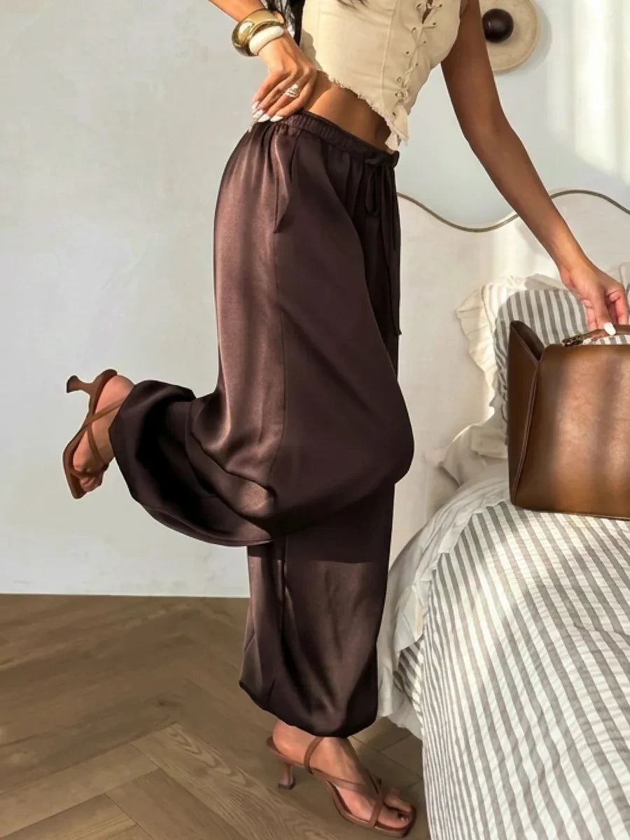 Relaxed Ankle-Length Harem Trousers