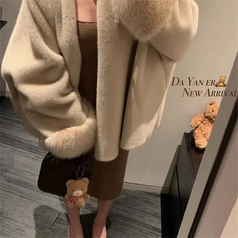 Relaxed-Fit Faux-Fur Coat