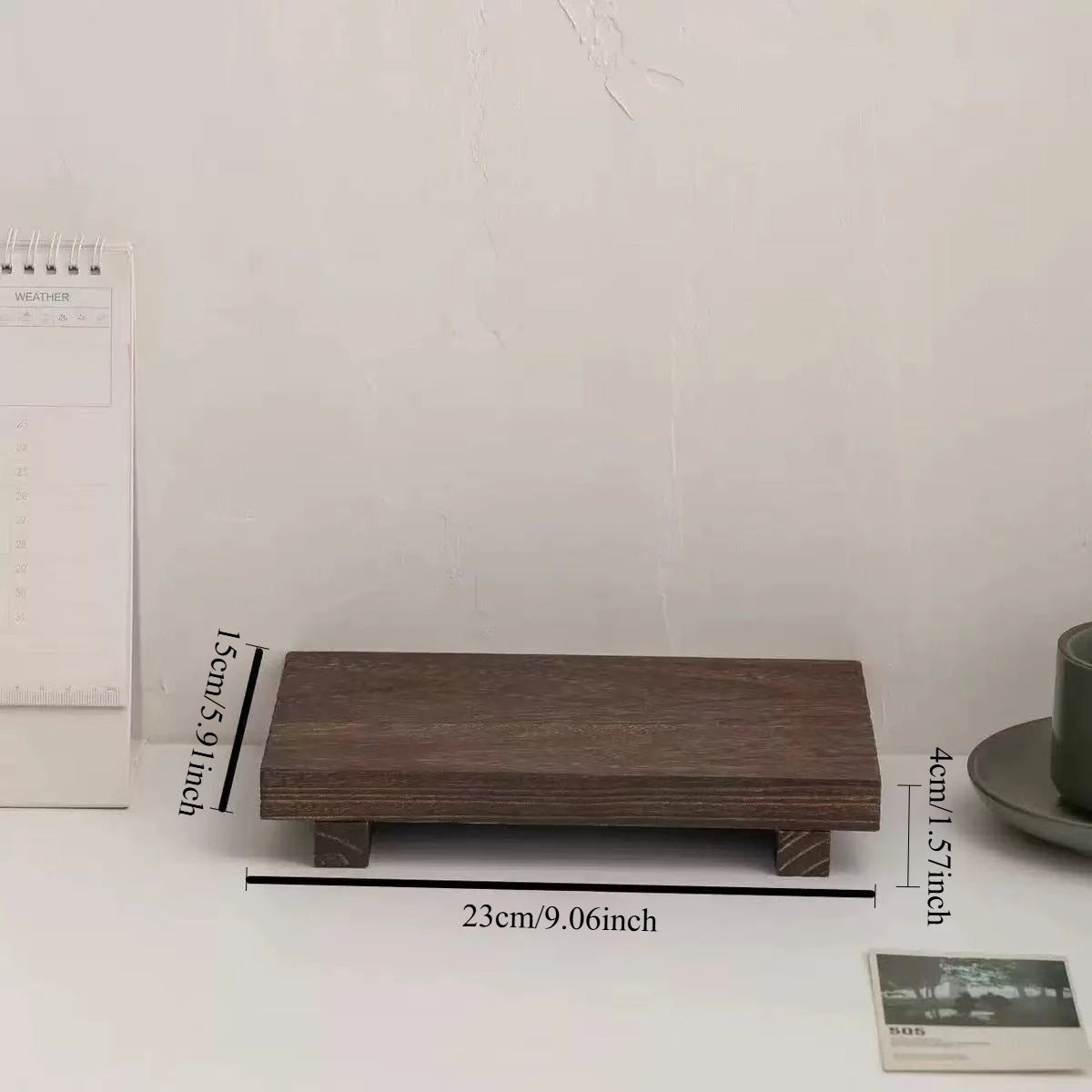 Vintage-Style Wooden Decorative Tray