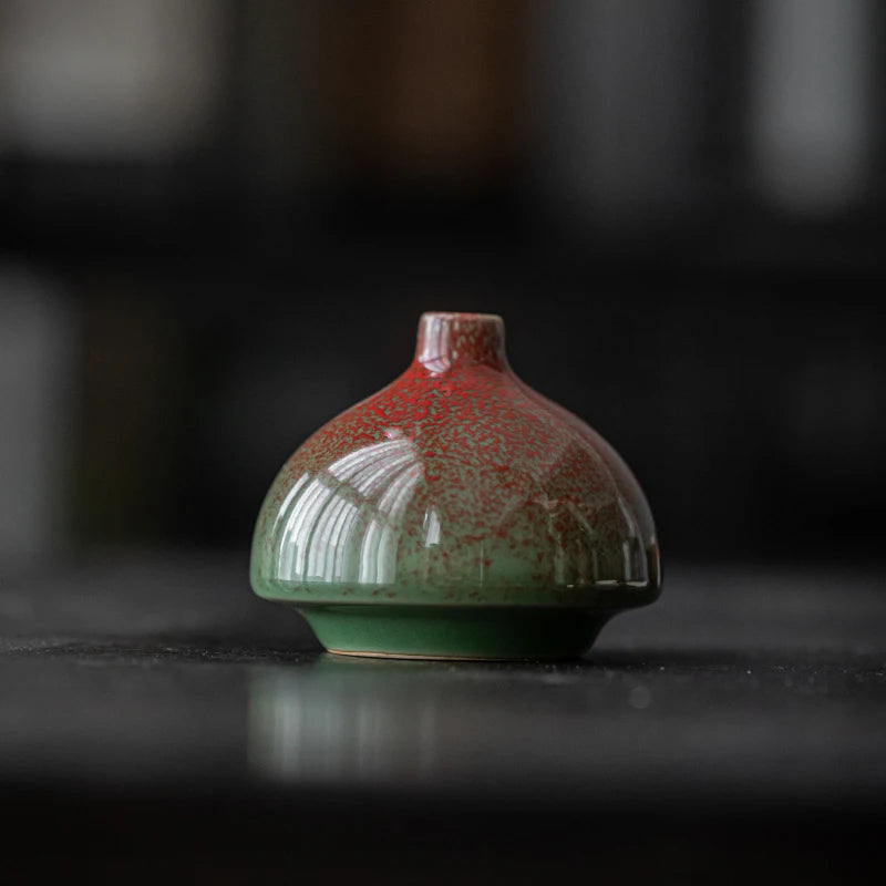Small Ceramic Vase for Dried Flowers