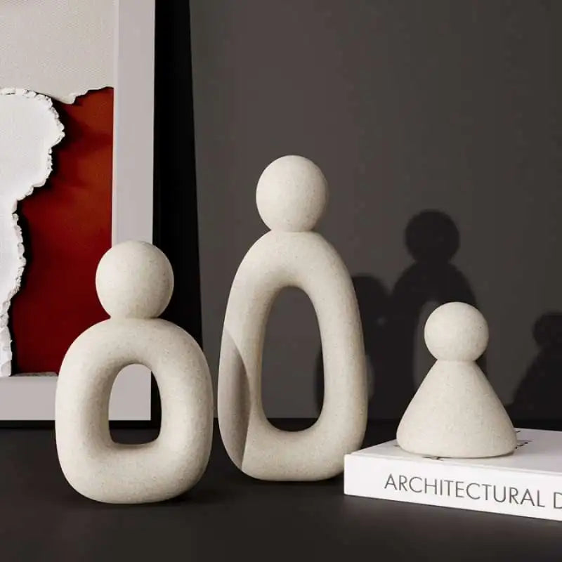 Modern Family Sculpture – Matte Resin