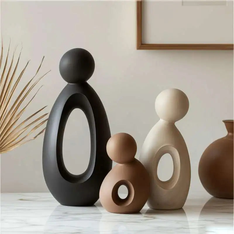 Modern Family Sculpture – Matte Resin