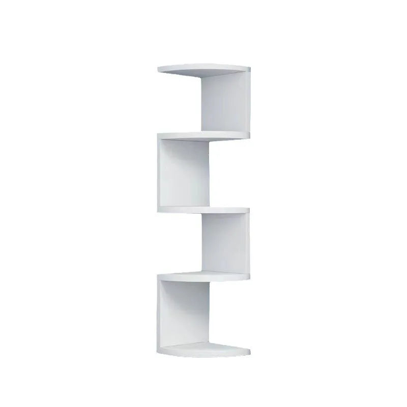 5-Tier Zigzag Corner Wall Shelf