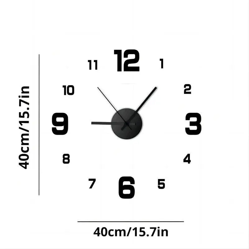DIY Frameless Acrylic Wall Clock