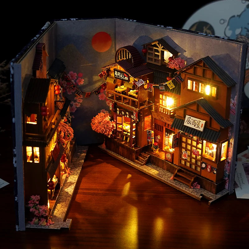 DIY Japanese Street Book Nook Kit