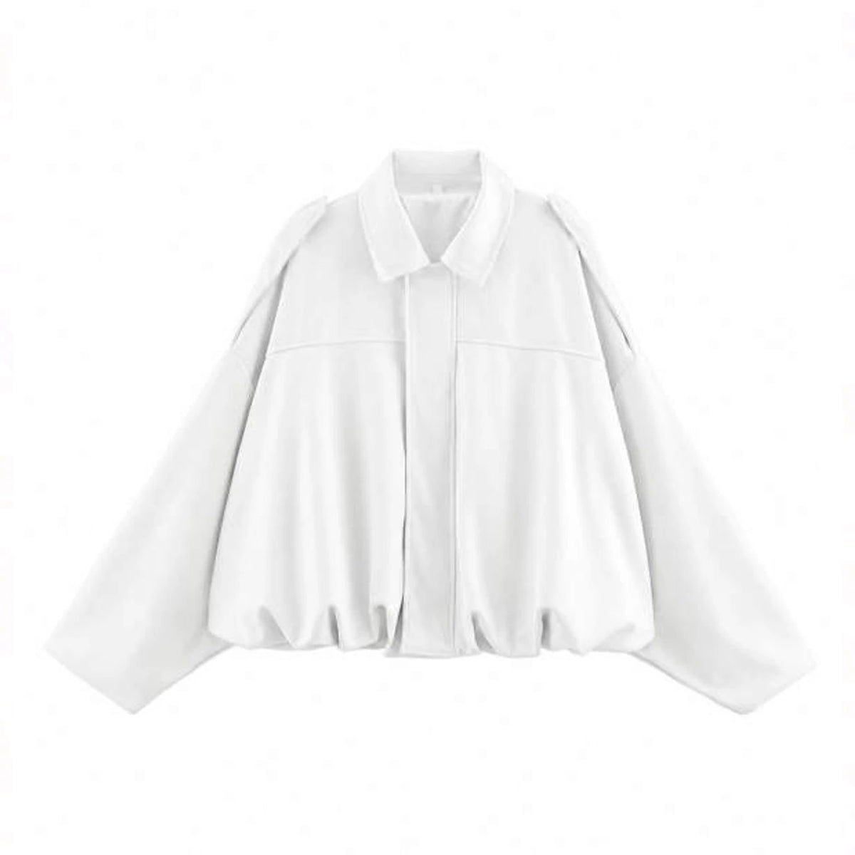 Relaxed Suede-Look Batwing Jacket