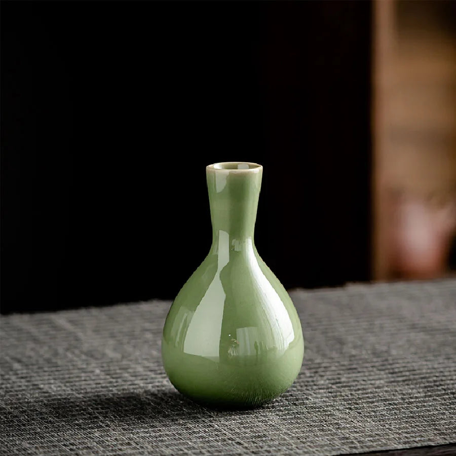 Small Ceramic Vase for Dried Flowers