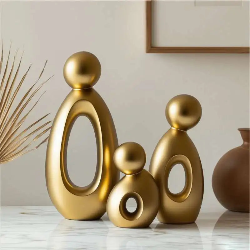 Modern Family Sculpture – Matte Resin